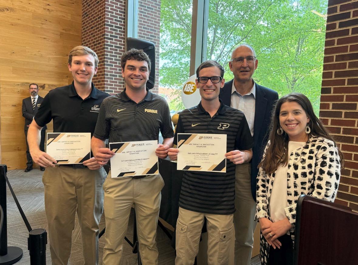 Purdue ABE Impact and Innovation Showcase first place